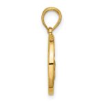 14K Polished Round Taurus Pendant - Image 2