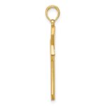 14K Polished Pointed Christian Cross Pendant - Image 2