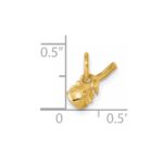 14K Polished Rose Flower Pendant - Image 5