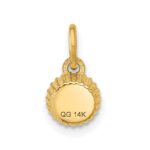 14K Polished Cupcake Pendant - Image 3