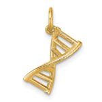 14K 3-D Polished DNA Pendant