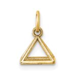 14K Polished Rectangular Pyramid Shape Pendant - Image 3