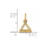 14K Polished Rectangular Pyramid Shape Pendant - Image 5