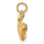 14K Polished Fingers Crossed Hand Pendant - Image 2