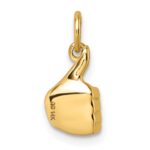 14K Polished Thumbs Up Hand Pendant - Image 3