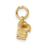 14K Polished 1-Finger Point Hand Pendant - Image 2