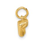 14K American Sign Language Alphabet Fingerspelling Sign A Pendant - Image 2