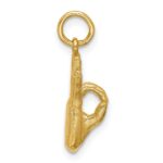 14K American Sign Language Alphabet Fingerspelling Sign F Pendant - Image 2