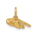 14K American Sign Language Alphabet Fingerspelling Sign Q Pendant