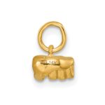 14K American Sign Language Alphabet Fingerspelling Sign Q Pendant - Image 2