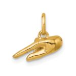 14K American Sign Language Alphabet Fingerspelling Sign Q Pendant - Image 3