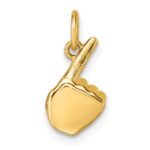 14K American Sign Language Alphabet Fingerspelling Sign Z Pendant - Image 3