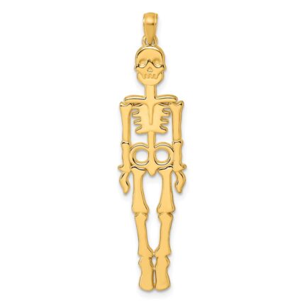 14K Polished Skeleton Pendant