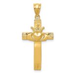 14k Claddagh Cross Pendant