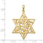 14K 12 Tribes Star Of David Pendant - Image 3