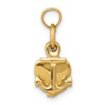 14K 3-D Faith, Hope and Charity Charm - Image 2