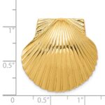 14K Fits Up To 8mm and 10mm Scallop Shell Omega Slide - Image 4