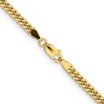 14K 18 inch 3.5mm Solid Miami Cuban Link with Lobster Clasp Chain - Image 3
