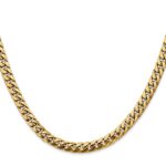 14K 5mm Solid Miami Cuban Link with Lobster Clasp Chain - Image 2
