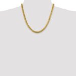 14K 6.25mm Solid Miami Cuban Link with Lobster Clasp Chain - Image 4