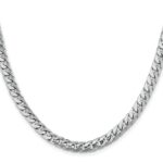 14k White Gold 6.25mm Solid Miami Cuban Chain - Image 2