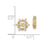14k Fancy Diamond Earring Jacket Mountings - Image 3