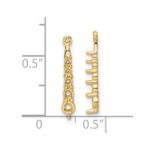 14k 5-Stone Dangle Diamond Earring Jacket Mountings - Image 2