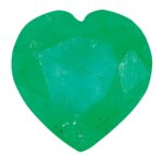 Emerald C Quality 5mm Heart