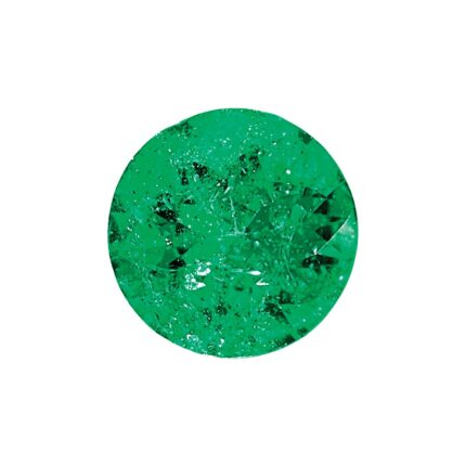 Emerald AA Quality 2.5mm Round Diamond-Cut