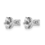 14k White Gold 1/6 carat Lab Grown Diamond VS/SI+ G+ Round Complete Four Prong Heavyweight Stud Earrings - Image 4