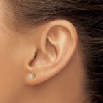 10k Round 4-Prong .33ct. Diamond Stud Earrings - Image 3