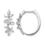 14k White Gold Diamond Earrings