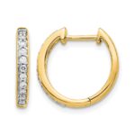 14k Diamond Complete Hinged Hoop Earrings