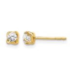14k 1/5 carat Lab Grown Diamond VS/SI+ G+ Stud Post Earrings