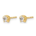 14k 1/5 carat Lab Grown Diamond VS/SI+ G+ Stud Post Earrings - Image 2