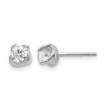 14k White Gold 1/2 carat Lab Grown Diamond VS/SI+ G+ Stud Post Earrings