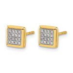 10k Diamond Post Earrings - Image 2
