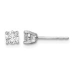 14k White Gold 1/2 carat Lab Grown Diamond VS/SI+ G+ Post Earrings