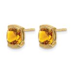 14k Citrine Post Earrings - Image 2