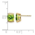 14k Peridot Post Earrings - Image 4