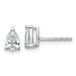 14kw .75 ct Pear 3 Prong Earring Mountings