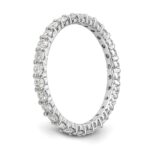 14k White Gold 1 carat Lab Grown Diamond VS/SI+ G+ Complete Size 8.5 Shared Prong Eternity Band - Image 6