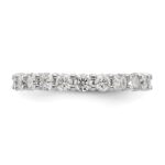 14k White Gold 2 carat Lab Grown Diamond VS/SI+ G+ Complete Size 8.5 Shared Prong Eternity Band - Image 3