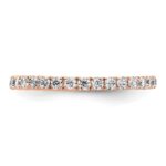 True Origin 14K Rose Gold 1/2 carat Lab Grown Diamond VS+ F+ Size 4 Complete Eternity Band - Image 3