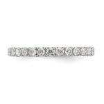 True Origin 14K White Gold 1 carat Lab Grown Diamond VS+ F+ Size 8 Complete Eternity Band - Image 3