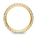 14k 1 carat Lab Grown Diamond VS/SI+ G+ Complete Size 6.5 Shared Prong Eternity Band - Image 2