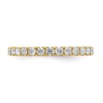 14k 1 carat Lab Grown Diamond VS/SI+ G+ Complete Size 6 Shared Prong Eternity Band - Image 5