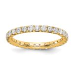 14k 1 carat Lab Grown Diamond VS/SI+ G+ Complete Size 4 Shared Prong Eternity Band