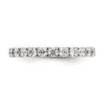 True Origin 14K White Gold 1 1/2 carat Lab Grown Diamond VS+ F+ Size 4 Complete Eternity Band - Image 3