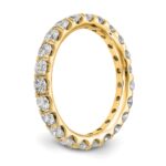 14k 2 carat Lab Grown Diamond VS/SI+ G+ Complete Size 9 Shared Prong Eternity Band - Image 6